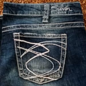 Womens Plus size Silver Jeans  Suki,  mid rise , boot cut , relaxed fit size 20